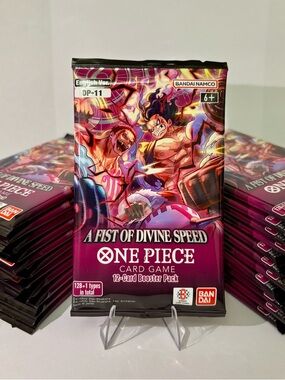 One Piece OP-11 A Fist Of Divine Speed Set of 6 packs SEALED & NEW